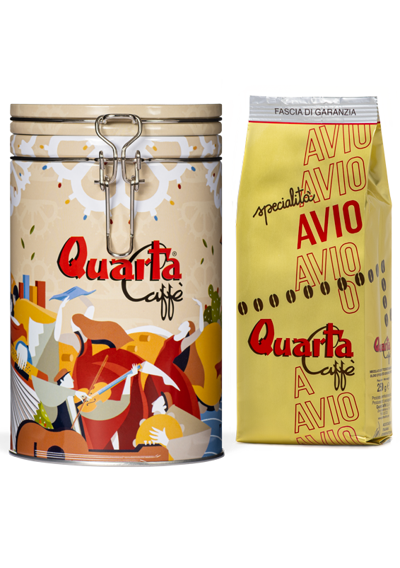 Quarta Caffè Jar with AVIO ORO blend - ground 250g